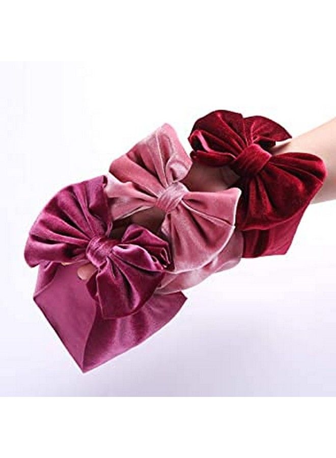 STAR WORK أربطة رأس مخملية عريضة من النايلون المرن مع عقدة كبيرة - إكسسوارات شعر للأطفال والرضع والفتيات الصغيرات (عبوة من 1) متعددة الألوان - Image 4