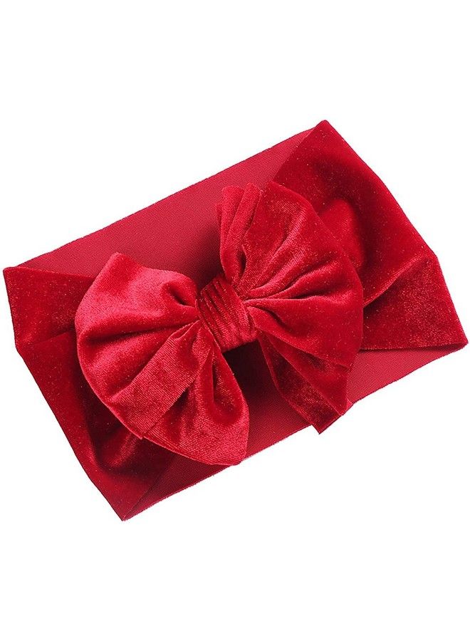 STAR WORK أربطة رأس مخملية عريضة من النايلون المرن مع عقدة كبيرة - إكسسوارات شعر للأطفال والرضع والفتيات الصغيرات (عبوة من 1) متعددة الألوان - Image 3