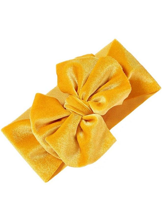 STAR WORK أربطة رأس مخملية عريضة من النايلون المرن مع عقدة كبيرة - إكسسوارات شعر للأطفال والرضع والفتيات الصغيرات (عبوة من 1) متعددة الألوان - Image 2