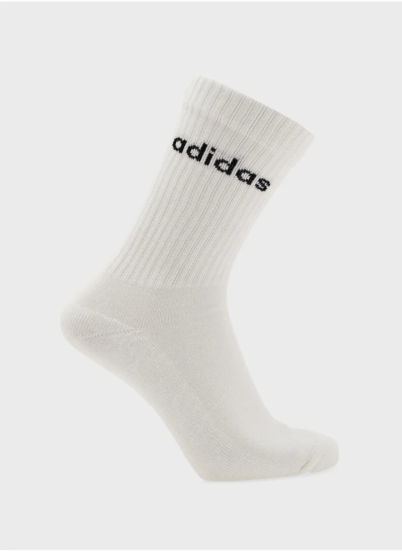 Adidas 3 Pack Crew Socks