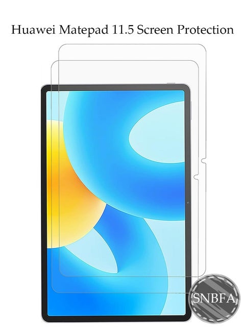 2 PCS Huawei MatePad 11.5S  2024 Screen Protector,Full Coverage 9H Tempered Glass Film,HD Clear Scratch Resistant 2.5D Edge HD Clarity