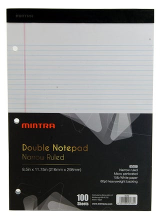 Mintra Block Note, Notepad White Paper 100 Sheets Ruled 21.6x29.8cm-Note Pads 8.5x11.75in - pzsku/ZB9087B31CEAE4935CACBZ/45/1746544749/d1128784-ef17-4387-ac39-7158fb7c5a0e