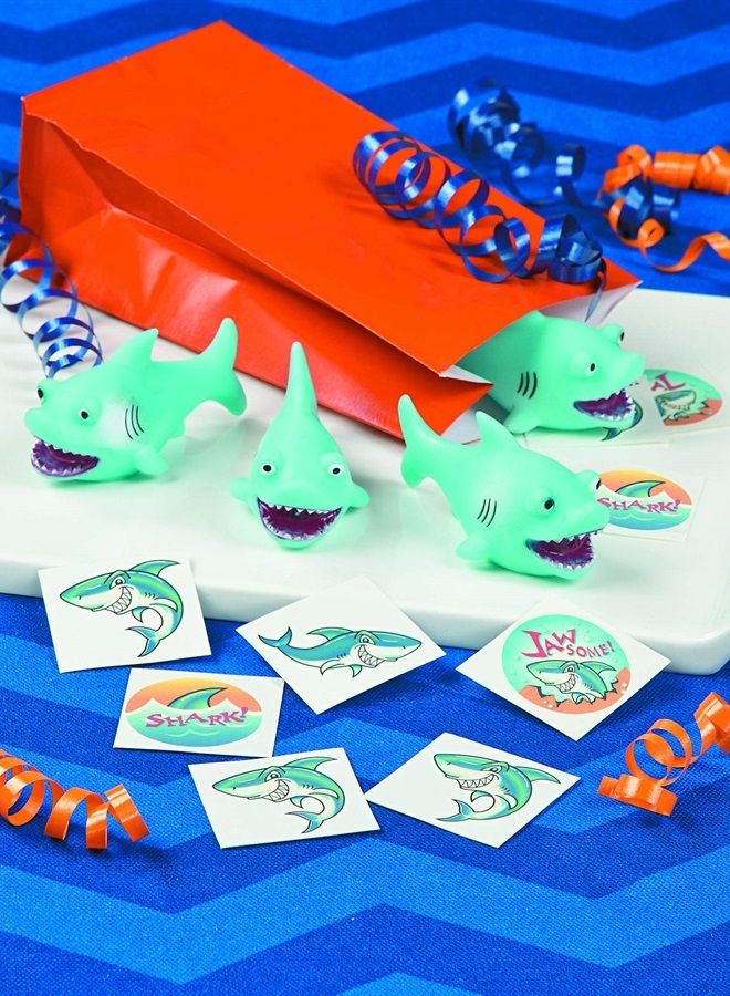 Fun Express Shark Tattoos (6 dozen) Party Favors, Apparel Accessories, Temporary Tattoos - Image 3