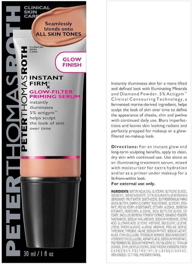 PETER THOMAS ROTH | Instant Firmx Glow-Filter Priming Serum, Illuminating And Firming Serum, Helps Sculpt The Look Of Skin Over Time, Blends Onto All Skin Tones  - Image 2