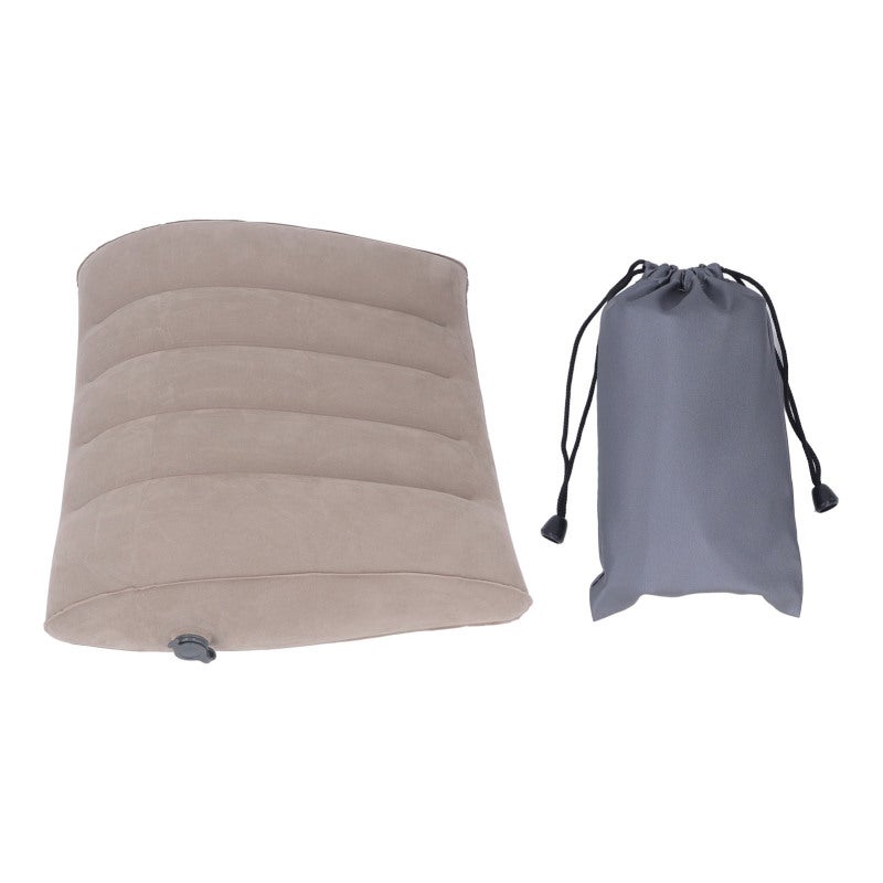 Inflatable Lumbar Pillow: 75 Degree Streamlined Shape, Anti-Sag Pressure Relief - Portable Foldable Design With Storage Bag, High Elastic PVC & Soft Breathable Flocking - Ergonomic Inflatable Back Sup - Image 1