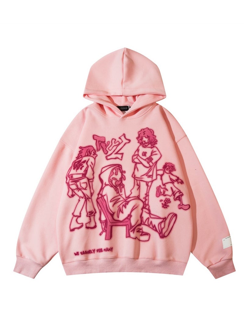 NIBEMINENT Men’s Novelty Graphic Hoodies Y2k Streetwear Hooded Sweatshirt Pullover Hip Hop Fashion Oversized Hoodie Unisex  - Image 1
