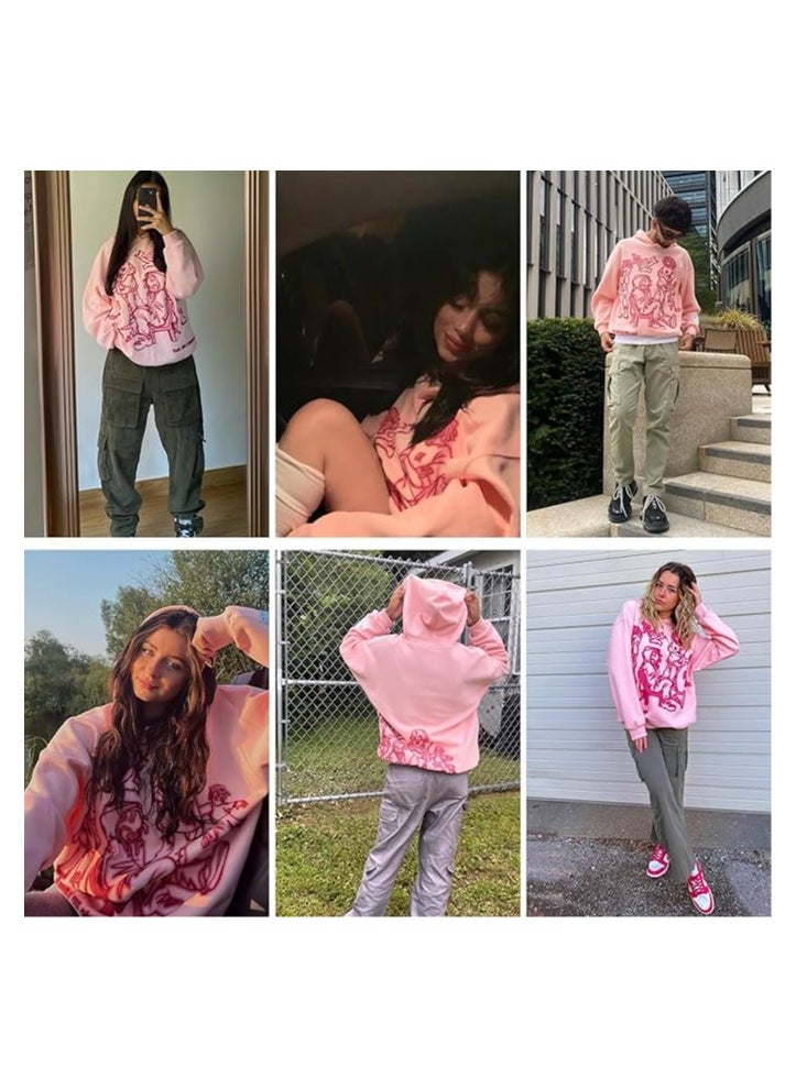 NIBEMINENT Men’s Novelty Graphic Hoodies Y2k Streetwear Hooded Sweatshirt Pullover Hip Hop Fashion Oversized Hoodie Unisex  - Image 3