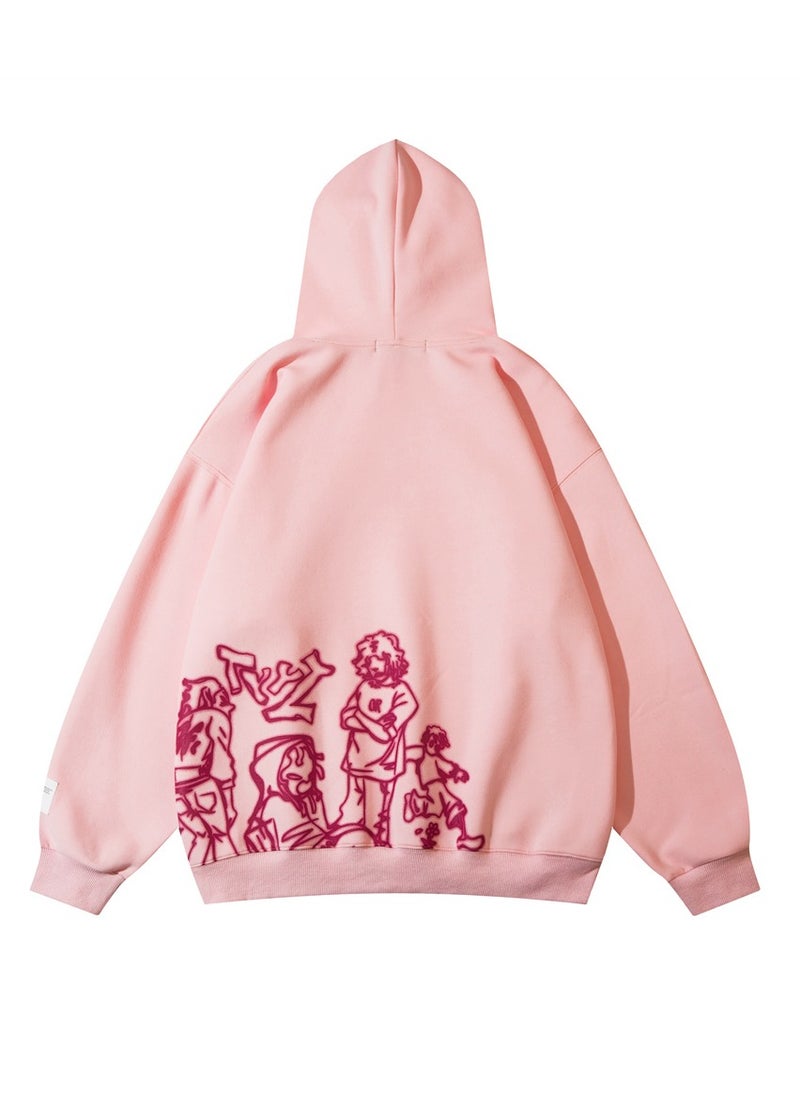 NIBEMINENT Men’s Novelty Graphic Hoodies Y2k Streetwear Hooded Sweatshirt Pullover Hip Hop Fashion Oversized Hoodie Unisex  - Image 2