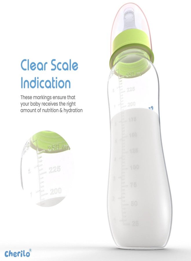 Cherilo Feeding Bottle for New Born | 250ml Anti-Colic Slim Neck BPA-Free Design Baby Feeder Bottle Upto 3 Years | Baby Panda Style with Soft Silicone Nipple & Leak-Resistant Cap - Image 2
