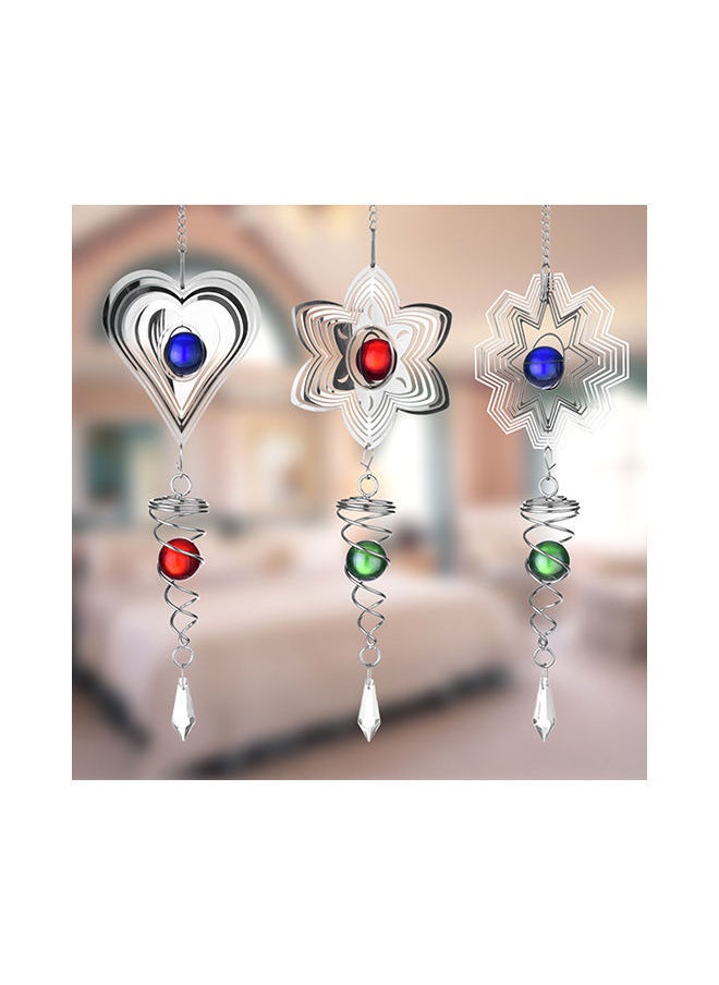 NIBEMINENT - Hanging Ornament Multi Tube Wind Chime Silver 11centimeter - Image 1