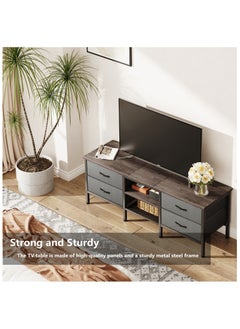 HXDream Tv Table,TV Cabinet,TV Stand with 4 drawers,Suitable for living room, reception room  - Image 5