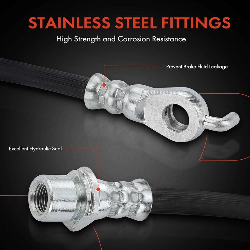 A-Premium Rear Left Brake Hydraulic Hose for Lexus RX350/RX400h - Image 4