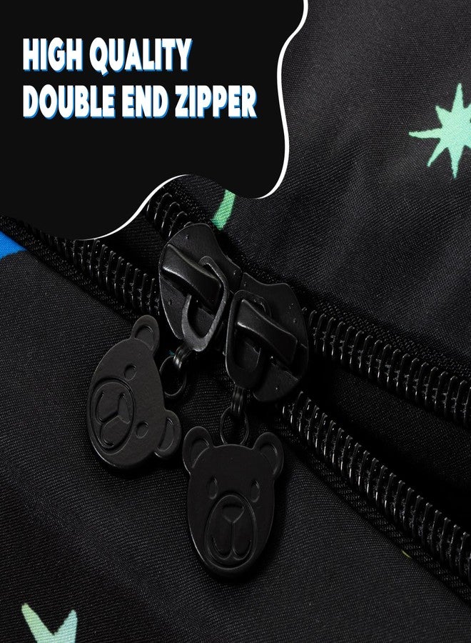 Aimuan Space Theme Durable Kids Zipper Bedding Black Sheets and Universe Galaxy Comforter with Stars & Solar System, Bed in a Bag, Easy to Make and Wash - Image 5