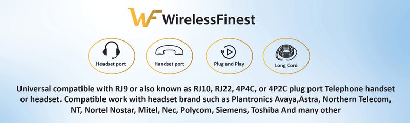 WirelessFinest Telephone Training Adapter Y Splitter for Headset or Handset for Nortel Meridican, Norstar, Avaya, Ashtra, Mitel, Polycom, Ge and Other IP Phone - Image 4