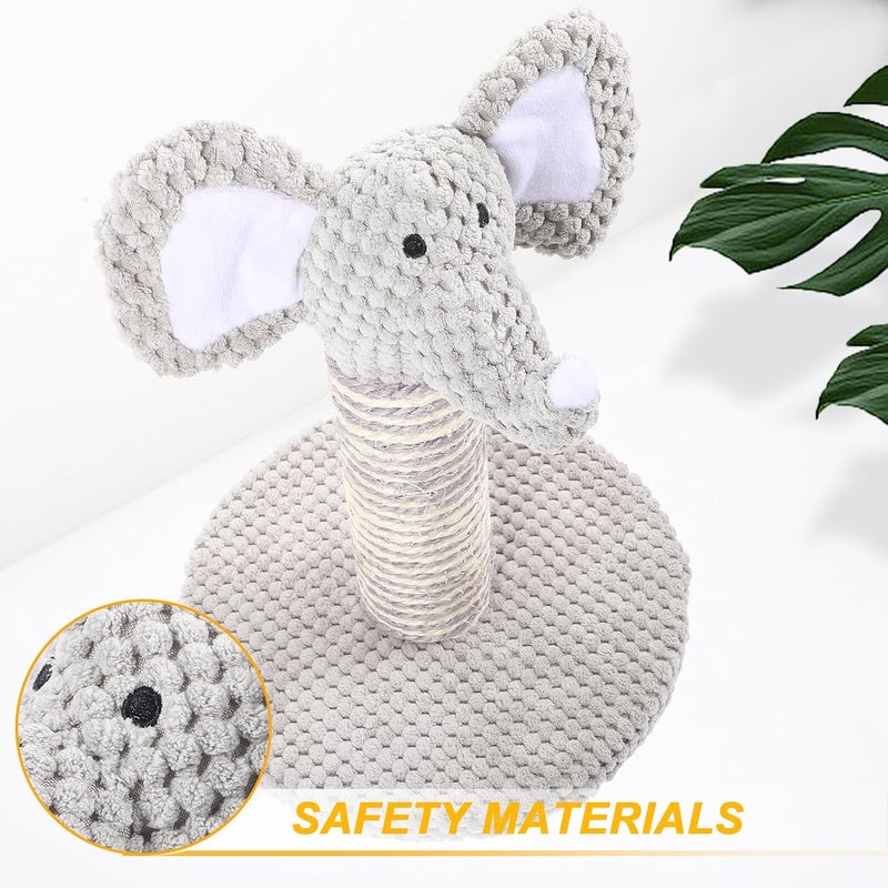 Cat Scratching Post and Climbing Tower Small Elephant Design Reusable Wear-Resistant Scratching Pole for Indoor Kittens Daily Use Pet Scratcher - Image 3