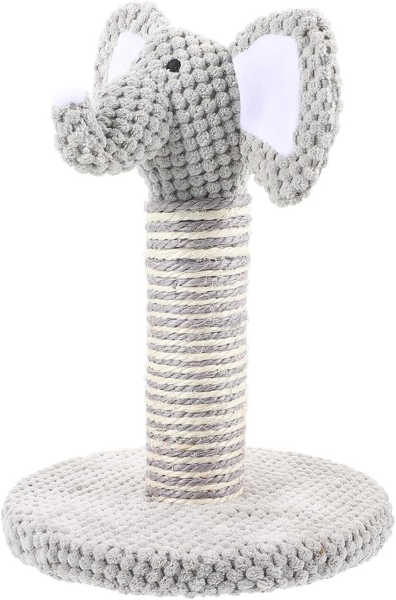 Cat Scratching Post and Climbing Tower Small Elephant Design Reusable Wear-Resistant Scratching Pole for Indoor Kittens Daily Use Pet Scratcher - Image 1