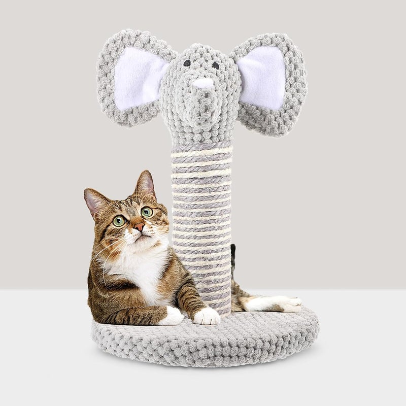 Cat Scratching Post and Climbing Tower Small Elephant Design Reusable Wear-Resistant Scratching Pole for Indoor Kittens Daily Use Pet Scratcher - Image 5