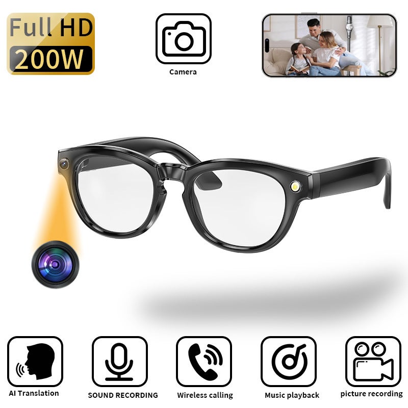 New Gs380 Ai Translation Smart Glasses 2 Million Camera Po Video Call Music Color Changing Lens - Image 3