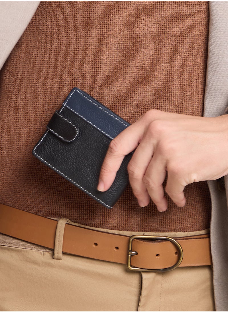 Robert Wood - Genuine Leather Casual Bi-Fold Wallet - Image 1