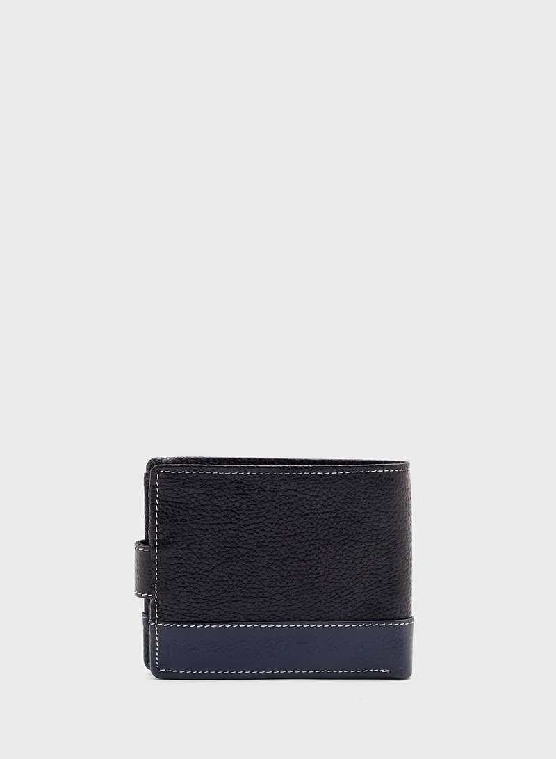 روبرت وود Genuine Leather Casual Bi-Fold Wallet