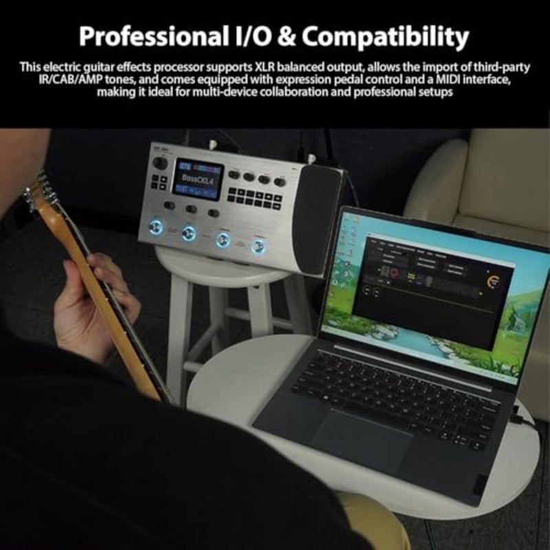 M VAVE Guitar Effects Processor, 120 AMP Drum Machine, Portable Guitar Multi-Effects Processor Pedal, 4 Switch Control System and a 3.5Inch Screen - Image 4