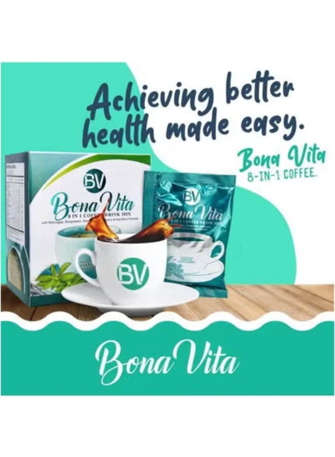 بي في BV 8-في-1 مزيج مشروبات القهوة للسيطرة على الشهية وفقدان الوزن ، 10 × 15 غرام (150 غرام) - Image 4