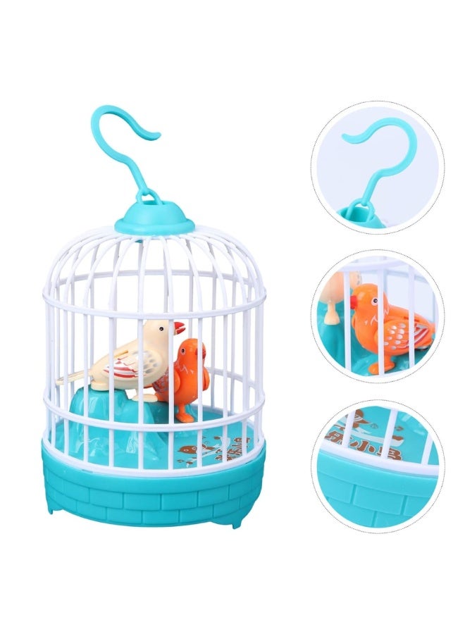 DAT Voice Control Induction Birdcage Toy with Singing & Flapping Birds – Sound Activated, LED Lights, Battery Operated – Kids Musical Interactive Toy (20cm Height, Multiple Colors) - Image 2