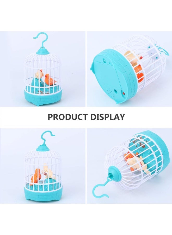 DAT Voice Control Induction Birdcage Toy with Singing & Flapping Birds – Sound Activated, LED Lights, Battery Operated – Kids Musical Interactive Toy (20cm Height, Multiple Colors) - Image 3