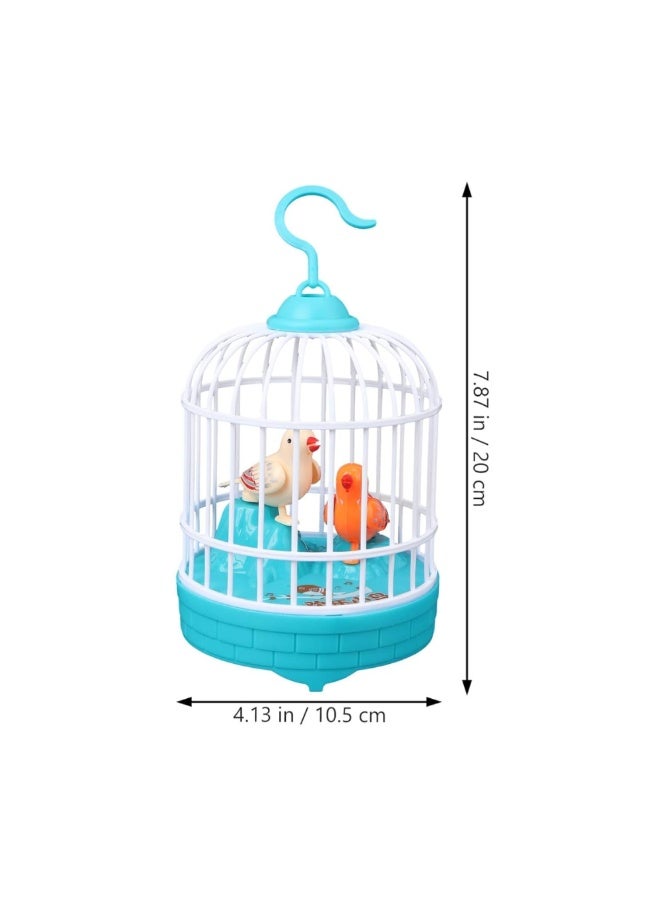 DAT Voice Control Induction Birdcage Toy with Singing & Flapping Birds – Sound Activated, LED Lights, Battery Operated – Kids Musical Interactive Toy (20cm Height, Multiple Colors) - Image 4