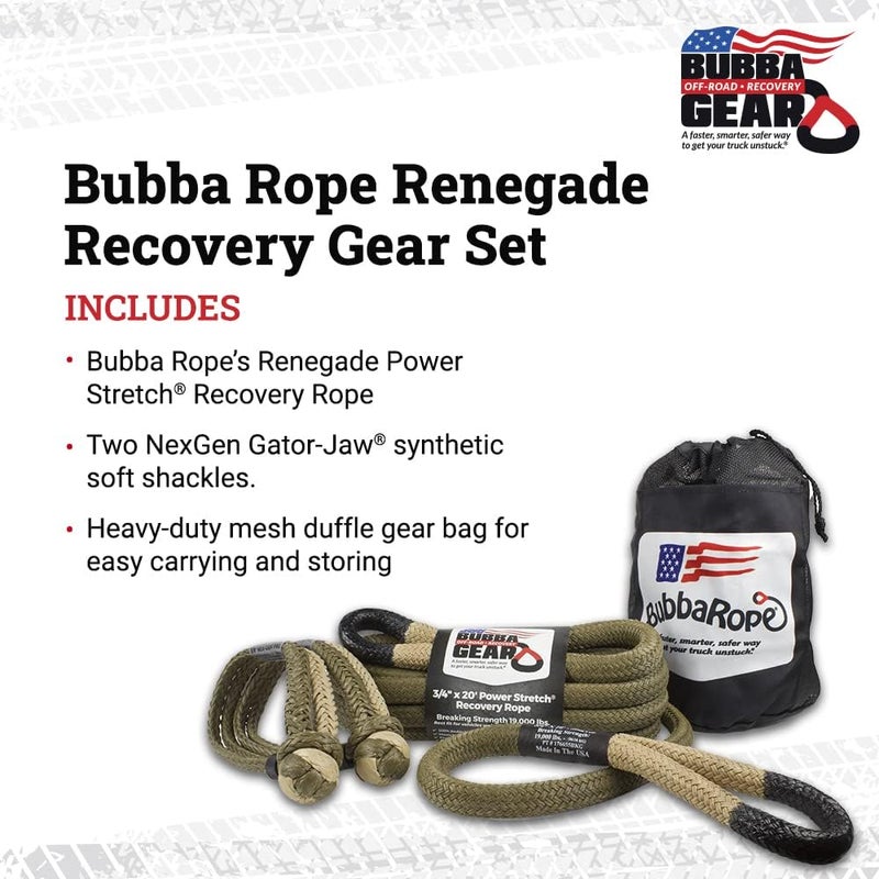 Bubba Rope Heavy-Duty Off-Road Recovery Gear Set - Image 2