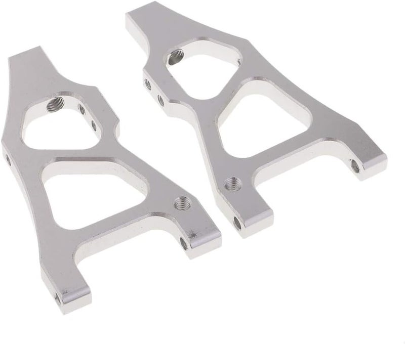 klarako 2x166019 Front Lower Suspension Arms for 1:10 HSP 94177 RC Truck Hobby Grade - Silver, as described - Image 5