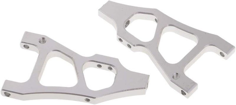 klarako 2x166019 Front Lower Suspension Arms for 1:10 HSP 94177 RC Truck Hobby Grade - Silver, as described - Image 1