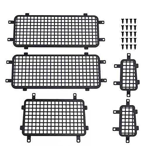 Zolikar RC Side Windows Rear Windows Net Protective Mesh for TRX4M Upgrades Defender 1/18 Scale RC Crawler Car Accessories - Image 1