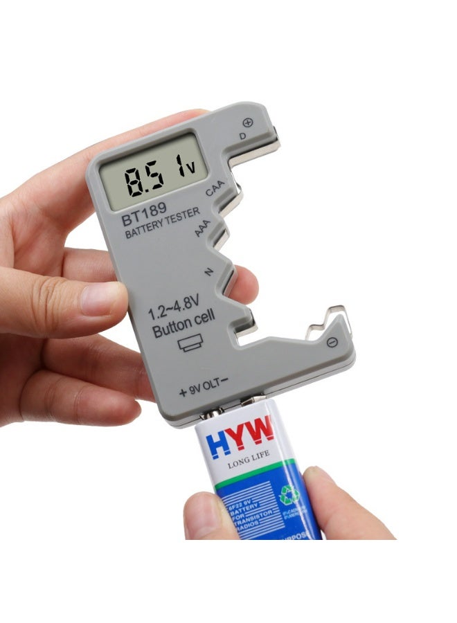 Digital Battery Tester LCD Display AA/AAA/9V/1.5V Button Cell Battery Capacity Check Detector Capacitance Diagnostic Tool - Image 2