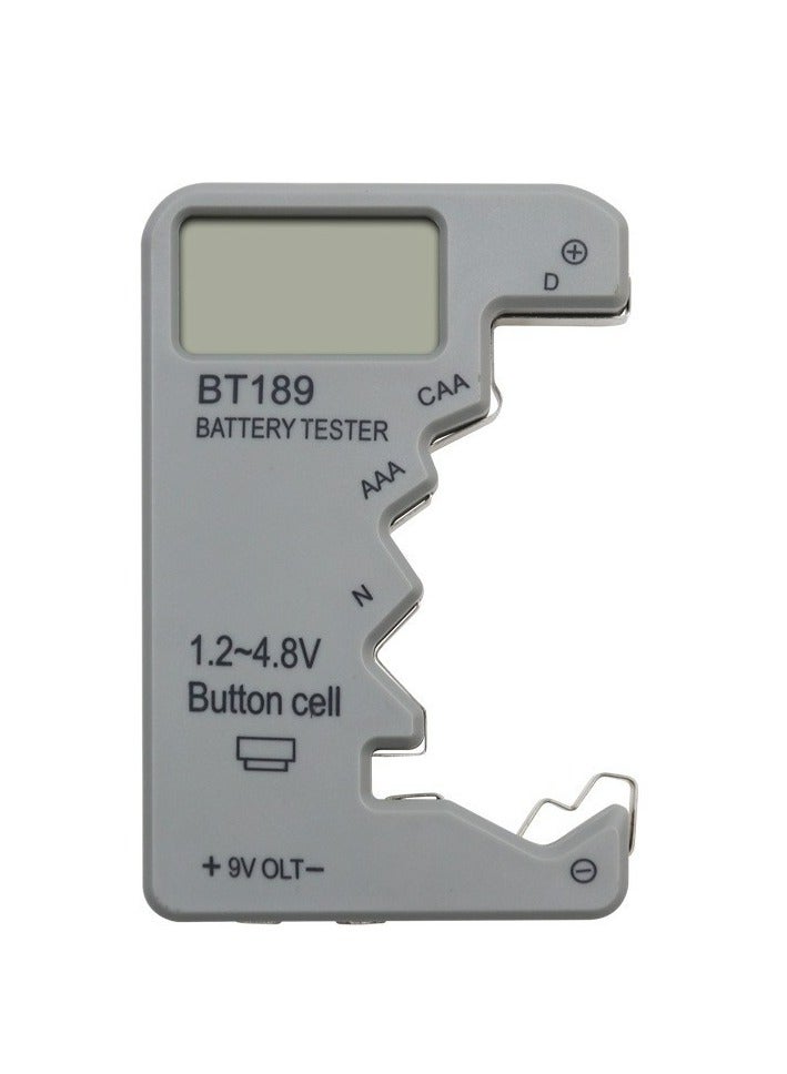 Digital Battery Tester LCD Display AA/AAA/9V/1.5V Button Cell Battery Capacity Check Detector Capacitance Diagnostic Tool - Image 1