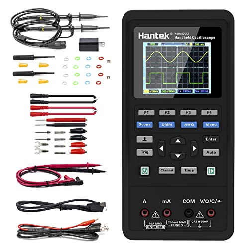 Hantek 2C42 Handheld Oscilloscope Multimeter 2 in 1 Multifunction Tester 2CH+DMM 40MHz Scope - Image 1