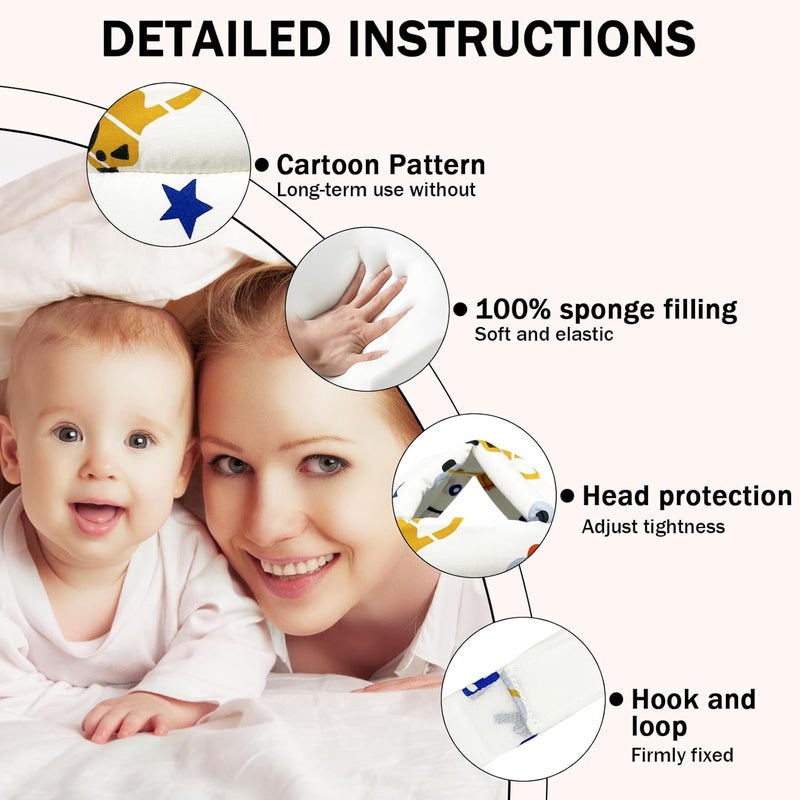 REFLYAWAY Baby Head Protector for Crawling Walking, Baby Helmet Adjustable No Bumps and Soft Cushion, Infant Safety Cap for Kid Learning to Walk - Image 4