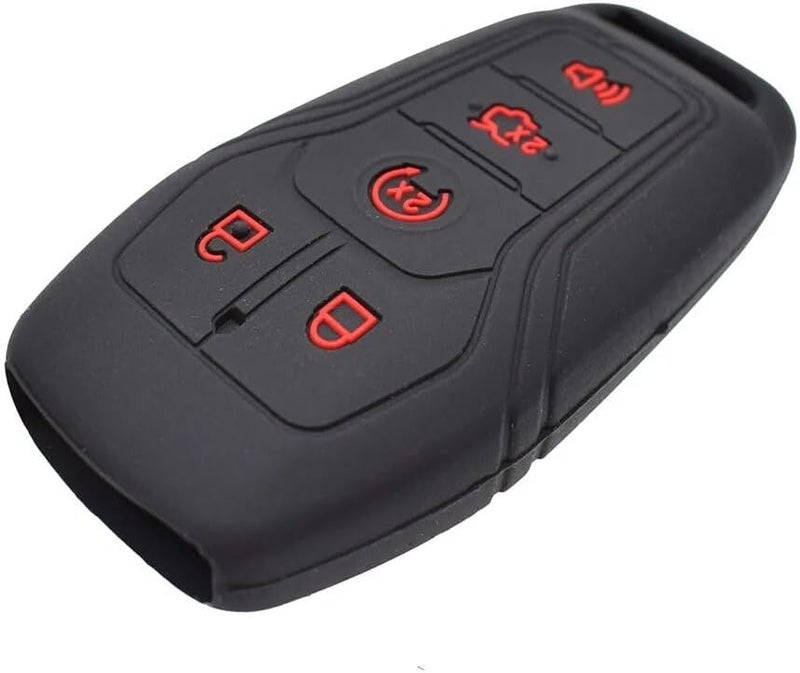 QASULER 5 Button Silicone Car Key Case Cover - Image 3