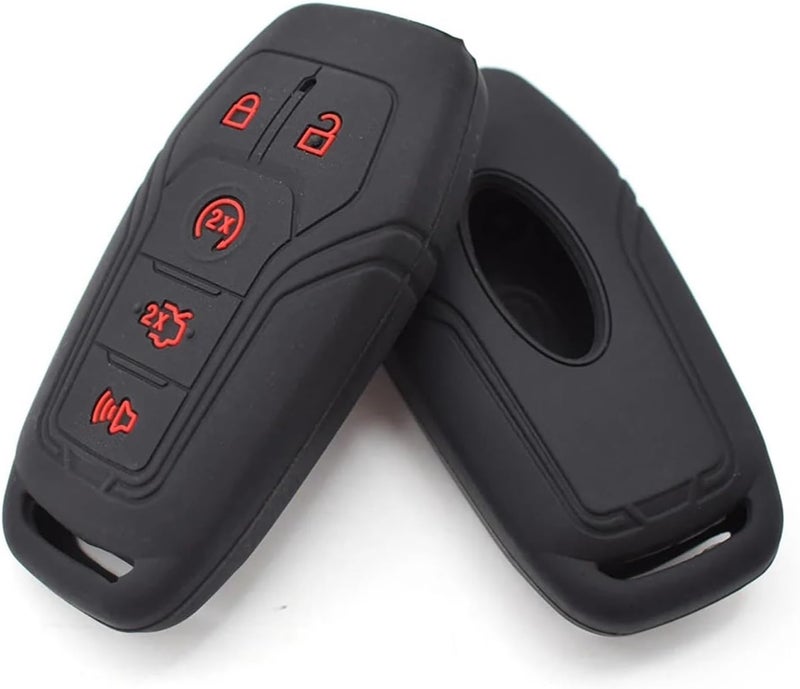 QASULER 5 Button Silicone Car Key Case Cover - Image 1