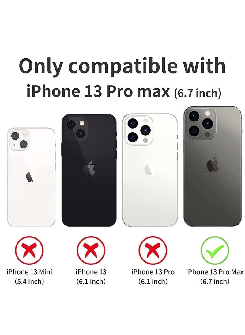 MIGOFAST Magnetic Clear Back Designed for iPhone 13 Pro Max Clear Phone Case Compatible with Magsafe, Slim Protective Cover  - Image 2