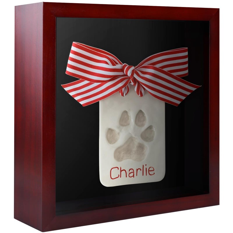 1DOT2 8x8 Shadow Box Frame with Linen Back  Pine Wood Frame with HD Glass Display Case for Wall and Tabletop 1.2  Interior Depth for Flower  Medals  Tickets  Photos-White - Image 1