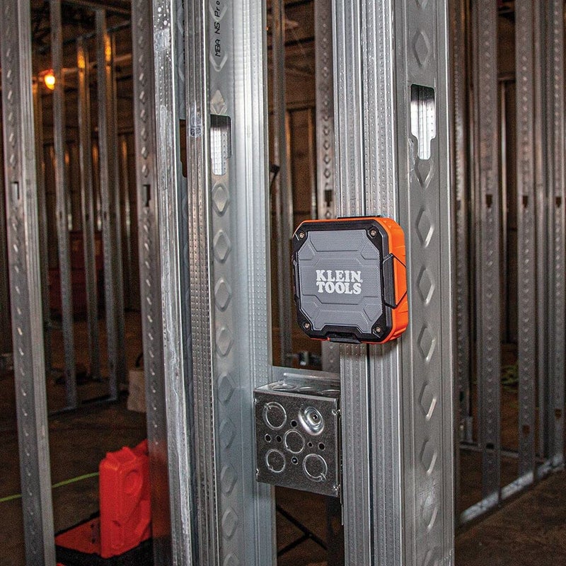 KLEIN TOOLS AEPJS2 Bluetooth Speaker with Magnetic Strip and Hook, Rechargeable, Wireless and Aux Capable, Hands Free Capable, 10 Hr Run Time, IP54 Dust and Water Resistant - Image 3