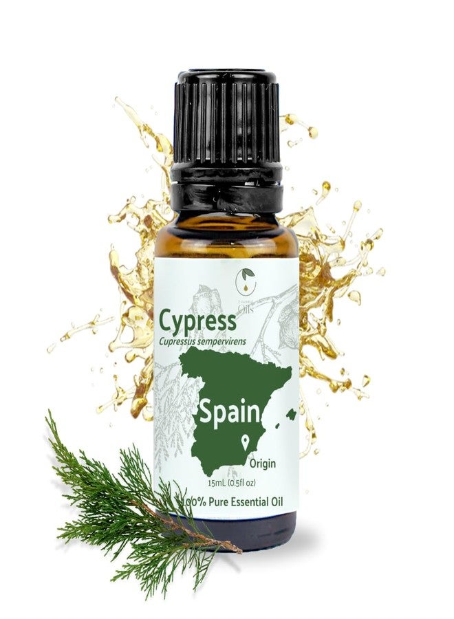 Nature Packaged Cypress Essential Oil - Direct from Essential Oils SL in Mediterranean Spain - Aceite de Ciprés for Diffuser, 100% Pure Therapeutic Grade - Aromatheraphy, Skincare - 15ml - Image 1