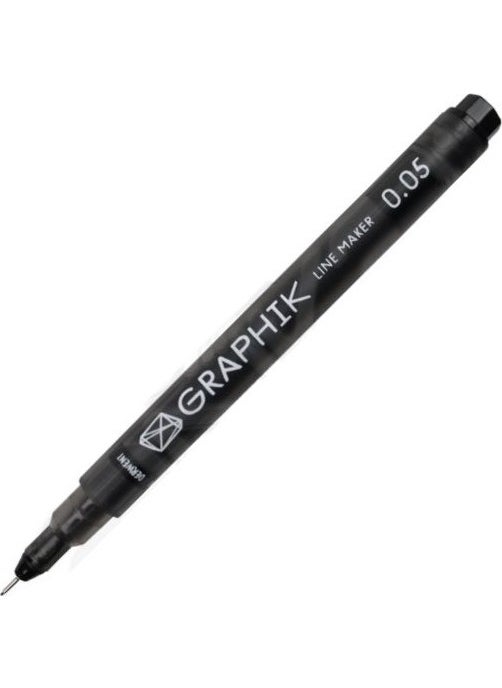 Derwent Graphik Line Maker Technical Drawing and Graphics Pen 0.05 Black 