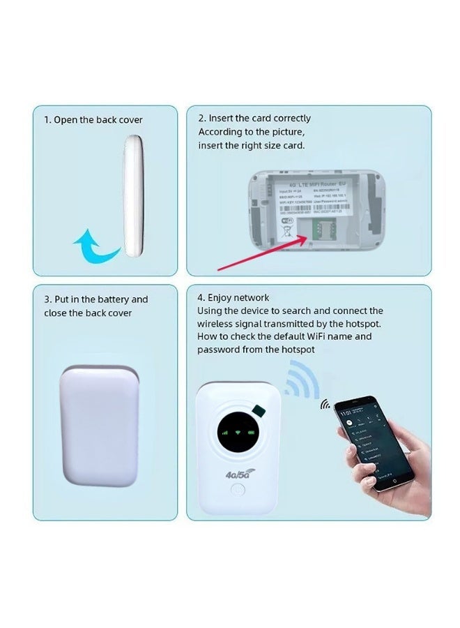 4G Mobile Router wireless hotspot 3200mAh battery TYPE-C card router Eurasian Non-version portable WiFi - Image 4