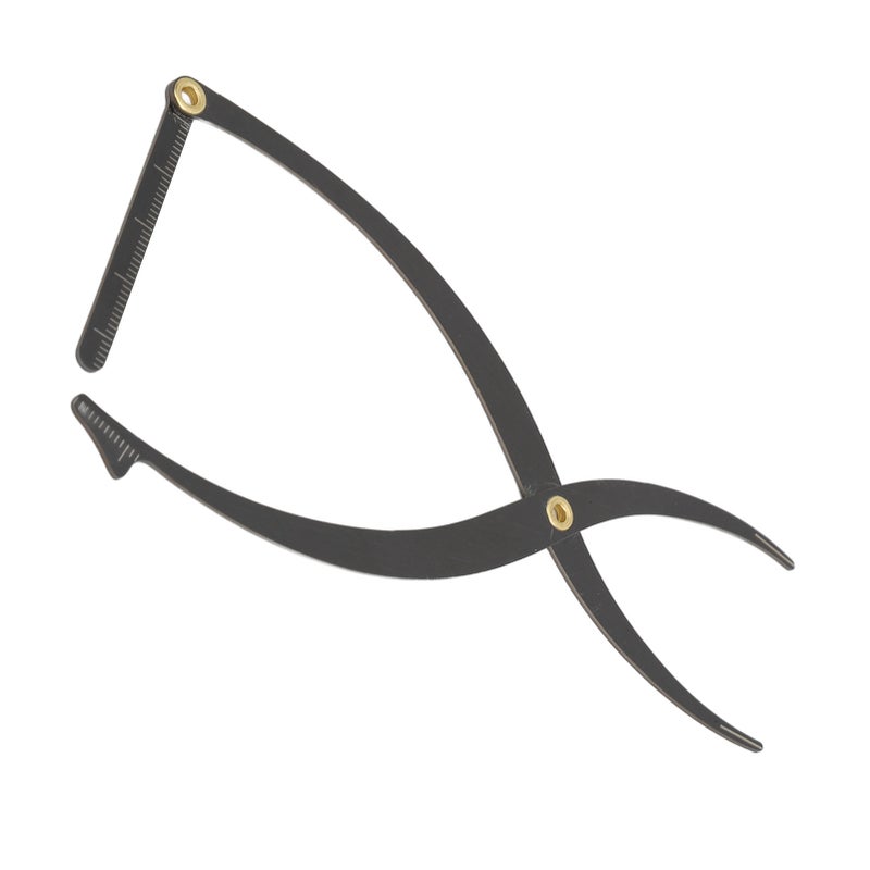 Eyebrow Stencil Microblading Ruler Stainless Steel 3 Point Positioning Golden Ratio Symmetrical Measuring Tool Eyebrow Ruler Black - Image 4