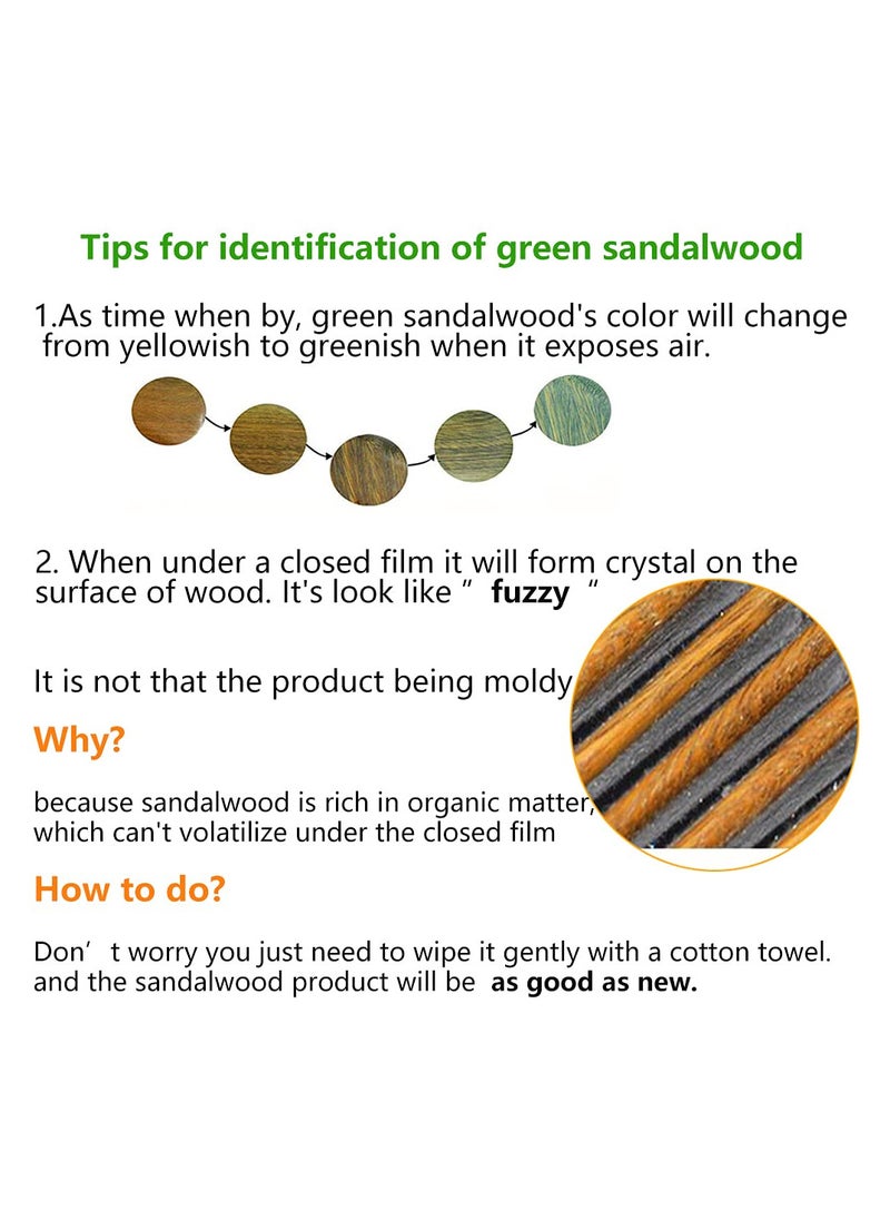 Generic Eyes Facial Wood Gua Sha Tool, Green Natural Sandalwood Wooden Nose Guasha Massage Tools Anti-Static, face Manual Massager Tool, Multifunctional Handheld Meridians Acupoint Massage Tool  - Image 5