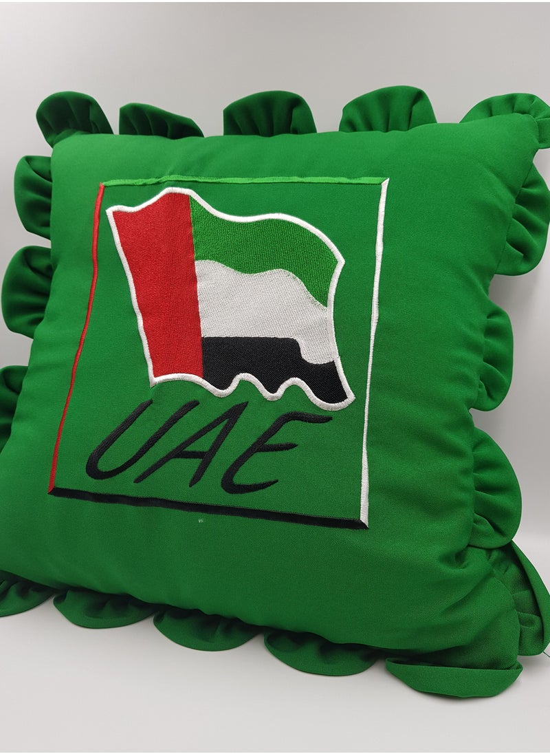 Passion District - UAE Flag Cushion (Green) 40*40 cm - Image 1