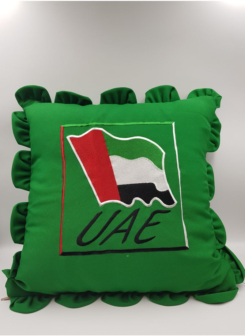 Passion District - UAE Flag Cushion (Green) 40*40 cm - Image 1