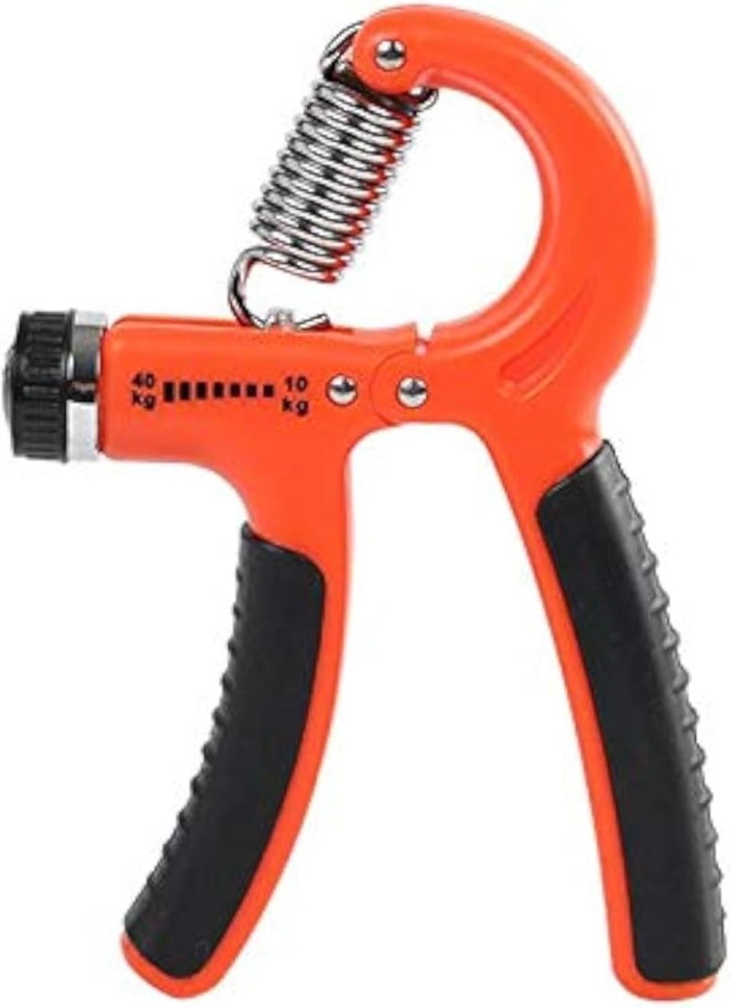 one year warranty_Adjustable Hand Grip Exercise Trainer Tool Hand Exerciser Gripper for Athletes Pianists Kids (10-40 Kg)